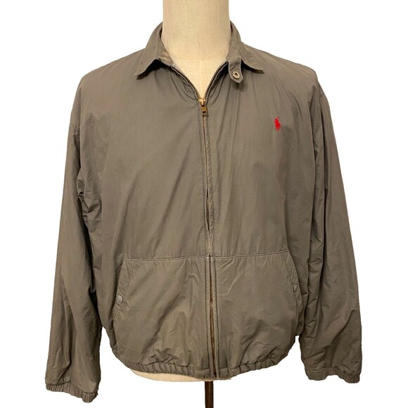 Vintage POLO RALPH LAUREN Men's M Bomber Motorcycle Jacket USA Lined Grandpacore - Picture 1 of 12